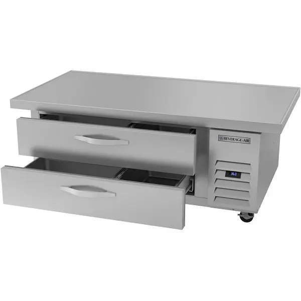 Beverage-Air Luminous Chef Base Refrigerator, Two Drawer Extended Top, Exterior Dimensions: WxDxH: 60" X 34 3/4"...