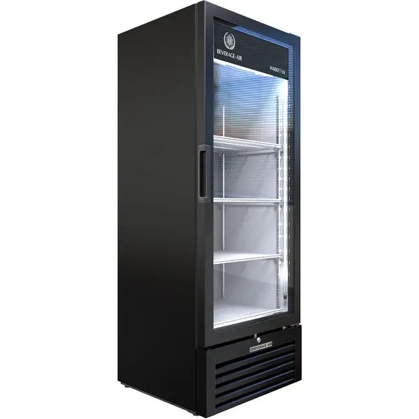 Beverage-Air Marketeer Merchandiser, Exterior Dimensions: WxDxH: 24 7/8” X 22 9/16” X 63 1/4", Finish: Black, MT1...