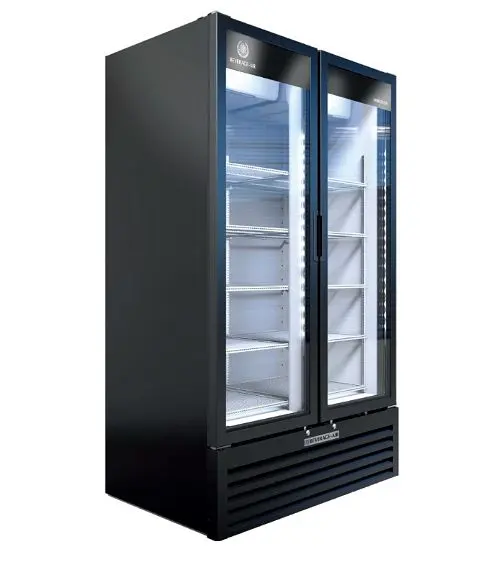 Beverage-Air Marketeer Merchandiser, Exterior Dimensions: WxDxH: 39 1/2” X 27 1/2” X 79”, 324 lbs, Finish: Onyx, MT3...
