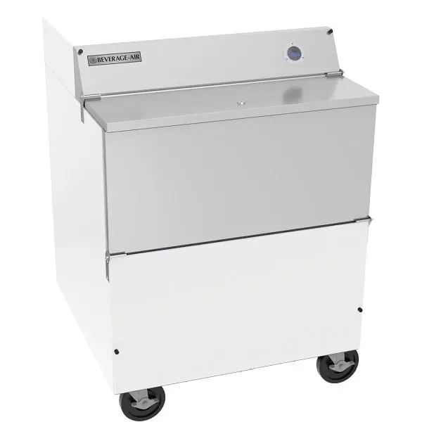 Beverage-Air Milk Cooler, Exterior Dimensions: WxDxH: 34"W x 33 5/8"D x 46 7/8"H, Finish: Off-White Coated ...