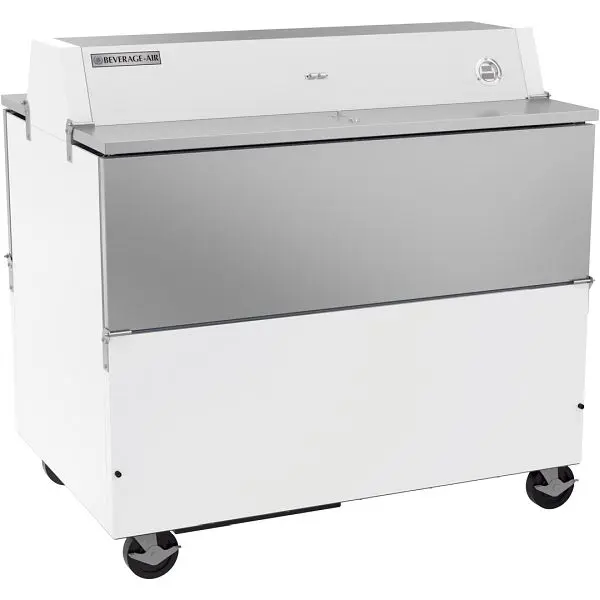 Beverage-Air Milk Cooler, Exterior Dimensions: WxDxH: 47"W x 34"D x 47 3/4"H, Exterior Finish: White Coated...