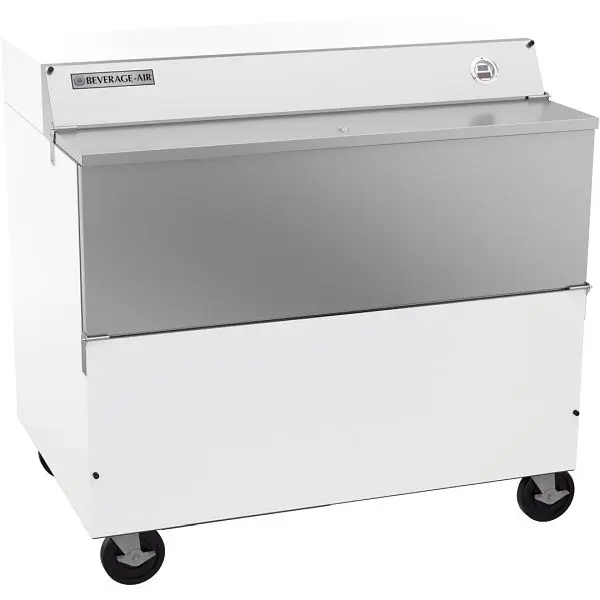 Beverage-Air Milk Cooler, Exterior Dimensions: WxDxH: 49” X 33 5/8” X 47”, Finish: Bright White, SMF49HC-1-W-02