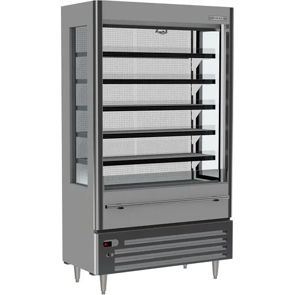 Beverage-Air Open-Air Merchandiser, grey, Exterior Dimensions: WxDxH: 47" X 23" X 78 13/16", VMHCSL-18-1-G