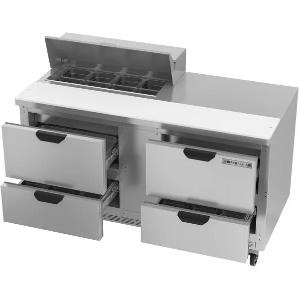 Beverage-Air Oversized Sandwich Prep Table Drawers, Exterior Dimensions: WxDxH: 60"W x 32"D x 45"H, SPED60H...