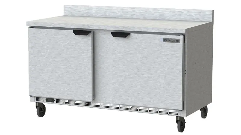 Beverage-Air Precision Worktop Refrigerator Solid Door Foamed- Place Backsplash, Exterior Dimensions: WxDxH: 60" X 32...