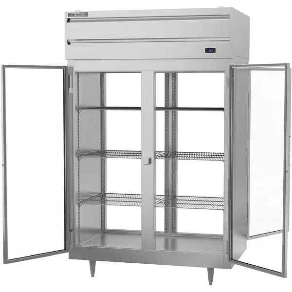 Beverage-Air P-Series Glass Door Reach- Pass-Thru Refrigerator, Exterior Dimensions: WxDxH: 52 1/8” X 36” X 84 1/8&quo...