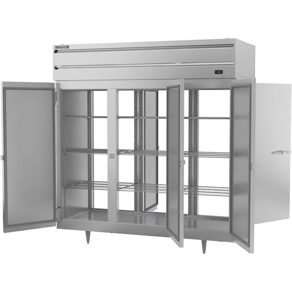 Beverage-Air P-Series Solid Door Reach- Pass-Thru Refrigerator, Exterior Dimensions: WxDxH: 77 3/4” X 38 3/8” X 84 1/8...