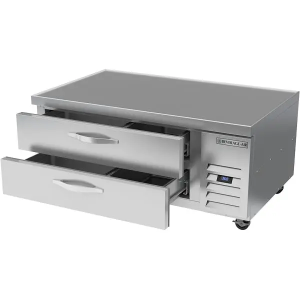 Beverage-Air Robust Chef Base Refrigerator, Two Drawer, Exterior Dimensions: WxDxH: 52" X 34 3/4" X 24 3/8”, W...