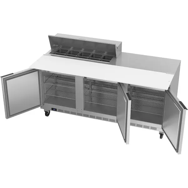 Beverage-Air Sandwich Prep Table 17” Cutting Board, Exterior Dimensions: WxDxH: 72" x 38 3/8" x 45", 427 ...