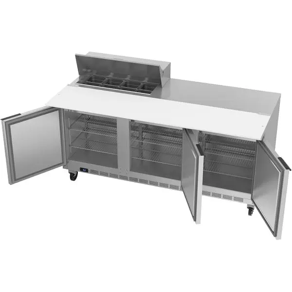 Beverage-Air Sandwich Prep Table 17” Cutting Board, Exterior Dimensions: WxDxH: 72" X 38 3/8" X 45", 432 ...