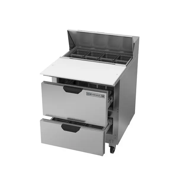 Beverage-Air Sandwich Prep Table, Exterior Dimensions: WxDxH: 27" X 38 3/8” X 45 3/8”, SPED27HC-C-B
