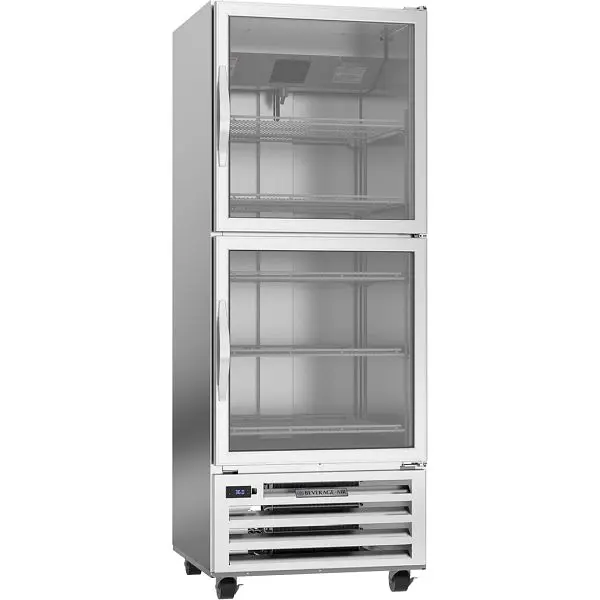 Beverage-Air RI Series Half Glass Door Bottom Mount Reach- Refrigerator, Exterior Dimensions: WxDxH: 27 1/4" X 29 1/8...