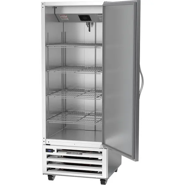 Beverage-Air RI Series Solid Door Bottom Mount Reach- Refrigerator, Exterior Dimensions: WxDxH: 27 1/4” X 29 1/8” X 72...