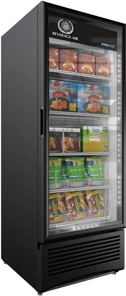 Beverage-Air Top-Quality Marketeer Merchandiser, Exterior Dimensions: WxDxH: 30 1/8” X 30 7/8” X 78 3/4”, Finish: Je...