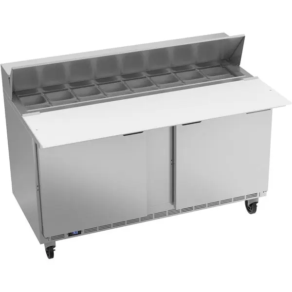 Beverage-Air UL-Listed Sandwich Prep Table 17” Cutting Board, Exterior Dimensions: WxDxH: 60"W x 38 3/8"D x 45...