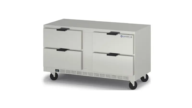 Beverage-Air Undercounter Refrigerator Drawers, Exterior Dimensions: WxDxH: 60"W x 32"D x 34 5/8"H Casters,...