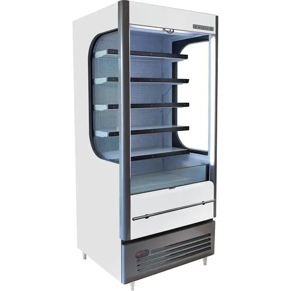 Beverage-Air Wide Open-Air Merchandiser, white, Exterior Dimensions: WxDxH: 35 1/8” X 31 3/4" X 83 1/3", VMHC-...