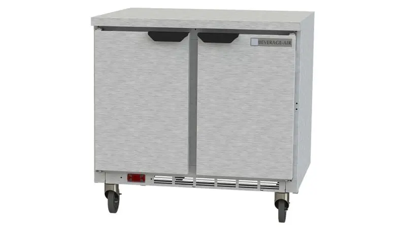 Beverage-Air Worktop Refrigerator, Exterior Dimensions: WxDxH: 36” X 32” X 35 5/8”, WTR36AHC-FLT