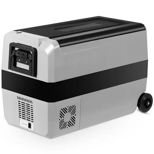 Costway Chemical-Resistant 53 Quarts Travel-friendly Electric Car Cooler Refrigerator, EP24413