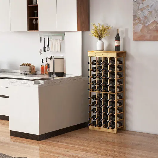 Costway 40 Containers Modular Wine Rack, JV10938