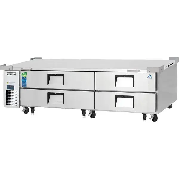Everest All-Purpose Refrigeration 4 Drawer Chef Bases, 82", ECB82D4 Everest Refrigeration