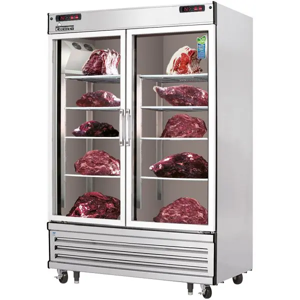 Everest Non-Slip Refrigeration 2 Door Dry Ager & Thawing Refrigerator, 54 1/8", EDA2 Everest Refrigeration