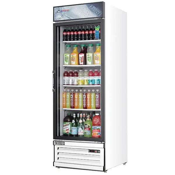 Everest Refrigeration 1 Door Refrigerator Merchandiser, 20 cu ft, EMGR20