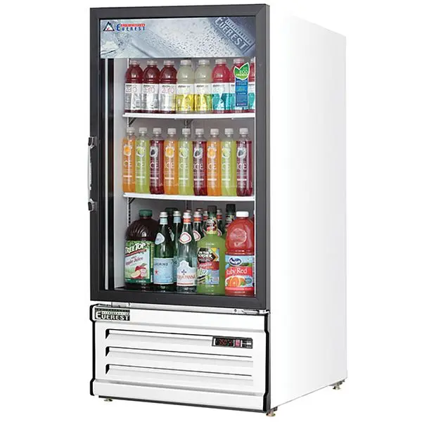 Everest Refrigeration 1 Door Refrigerator Merchandiser, 8 cu ft, EMGR8