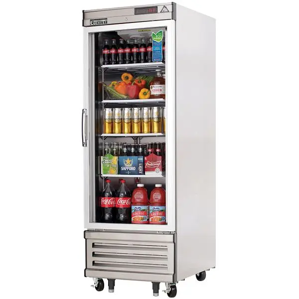 Everest Refrigeration 1 Glass Door Refrigerator, 27", EBGR1