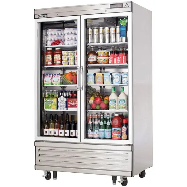 Everest Refrigeration 2 Narrow Glass Door Refrigerator, 39 1/2", EBGNR2