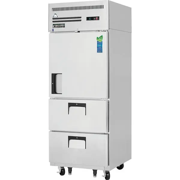 Everest Refrigeration 1 Section - 1 Half Door & 2 Drawer Refrigerator, 29 1/4", ESR1D2