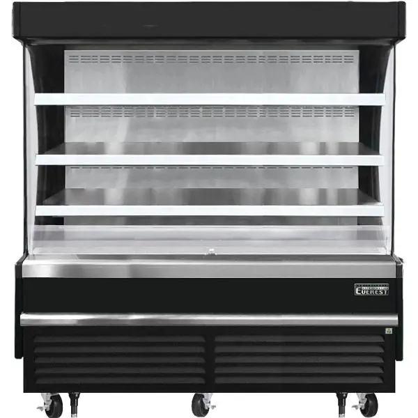 Everest Top-Tier Refrigeration Vertical Open Air Merchandiser, 73 1/4" Length, 28 3/8" Depth, 60 1/8" Heigh...