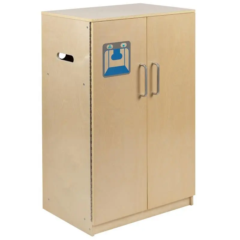 Flash Safe Furniture Hercules Children's Wooden Kitchen Refrigerator Commercial or Home Use - Secure, Kid Friendly De...