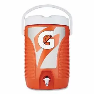 Gatorade Beverage Cooler, 3 gal, Orange/White, 50429SM-23