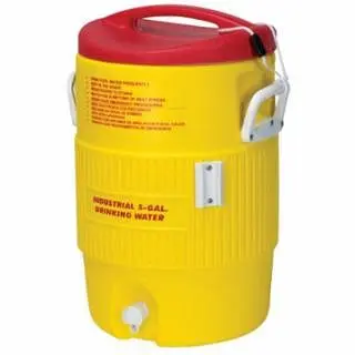 Igloo Heat Stress Solution Water Cooler, 5 Gallon, Red & Golden Yellow, Single piece per pack, 48153