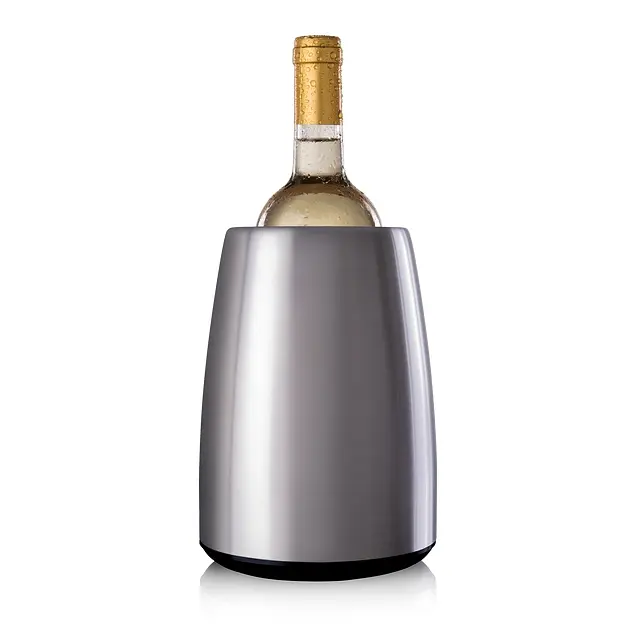 Vacu Solid Vin Active Cooler Wine Elegant, Stainless Steel, 3649360 Vacu Vin