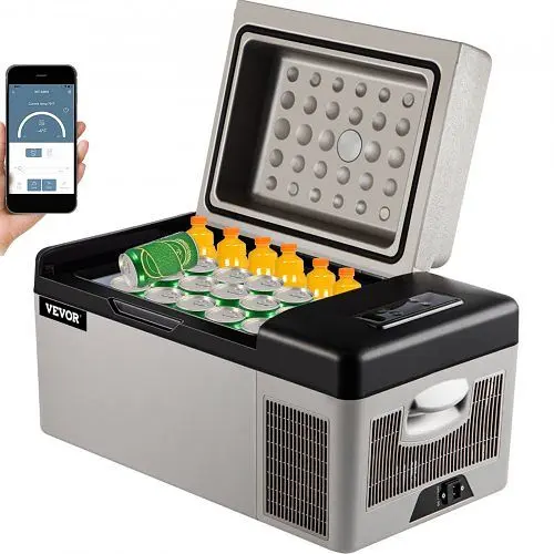 VEVOR 20L Travel-friendly Small Refrigerator Domestic Car Cooler Space-saving Freezer Fridge 220V, BXYSSCZBXSH-C2001V1