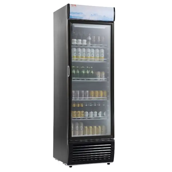 VEVOR Grip Commercial Merchandiser Refrigerator, 14.8 Cu.Ft / 420L Beverage Refrigerator Cooler Merchandiser, DMYLZSBX148C...