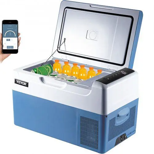 VEVOR Rapid 12v Car Freezer Mini Car Refrigerator 23Qt Travel-friendly Refrigerator Camping, BX-YSSCZBXSH-C221V1