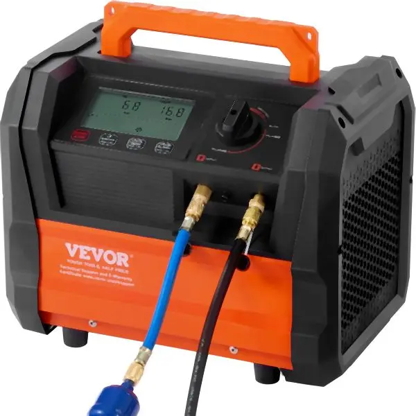 VEVOR Rust-Resistant Refrigerant Recovery Machine 1 HP Dual Cylinder Brushless Travel-friendly AC, LMHSJBXSWSDJ4X31PV1