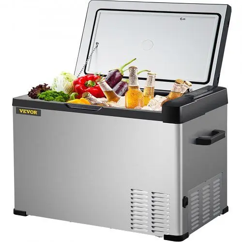 VEVOR 12 Volt Refrigerator, Travel-friendly Refrigerator (-4°F-68°F) APP Regulation Car Compressor Fridge Cooler 12V/24V...