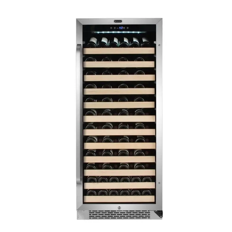 Whynter 100 Bottle Constructed- Stainless High-Carbon Steel Compressor Wine Refrigerator, BWR-1002SD