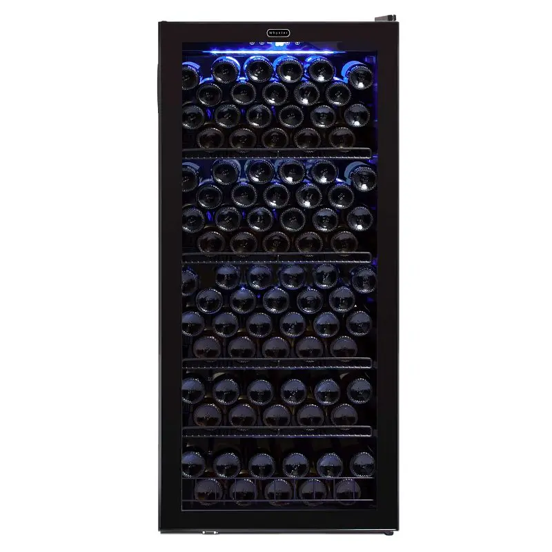 Whynter 124 Container Freestanding Wine Cabinet Refrigerator, FWC-1201BB
