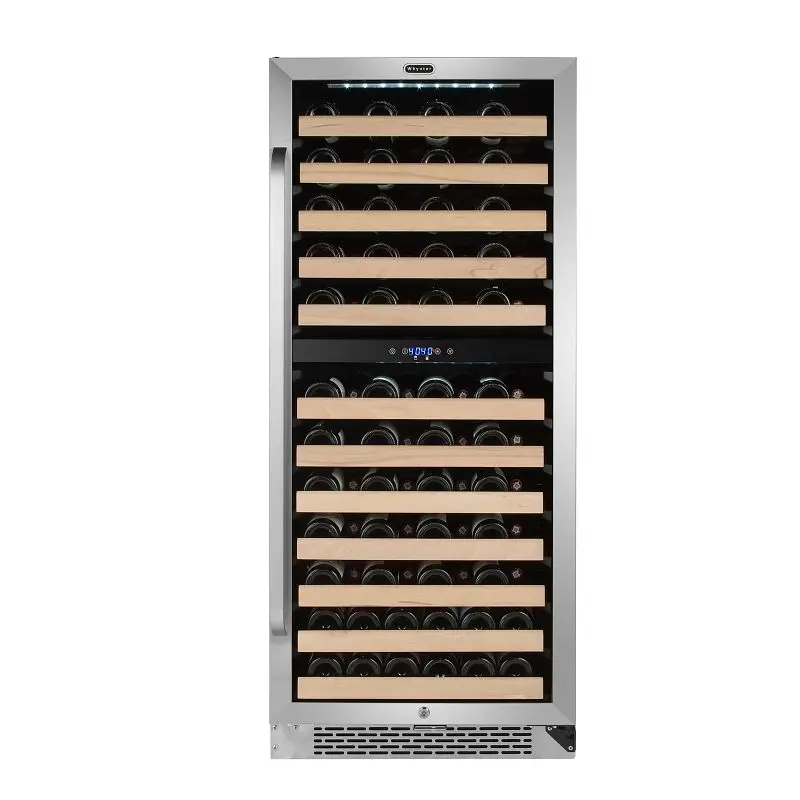 Whynter 92 bottle Constructed- Stainless Steel Dual Zone Compressor Wine Refrigerator, BWR-0922DZ