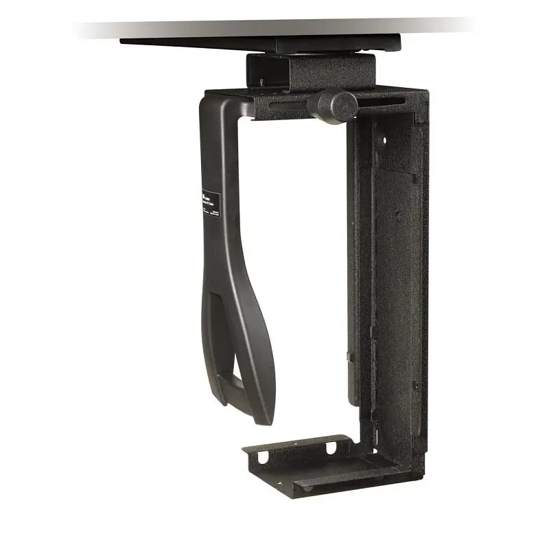 3M Under-desk CPU Holder CS200MB, Swivel, Black, 7100154630