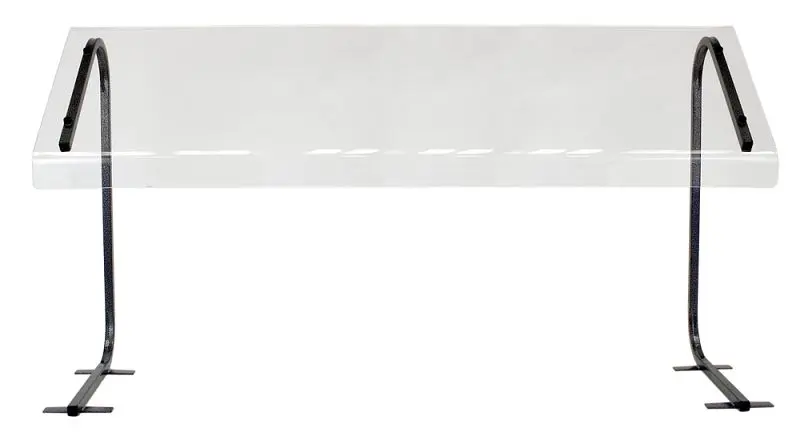 Buffet Mini Improvements Sneeze Guard, Economy, 48” Table Top, Travel-friendly, 1BSGP48BK Buffet Enhancements