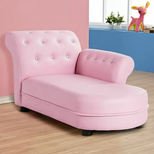Costway Armrest Relax Chaise Lounge Kids Sofa, HW57078