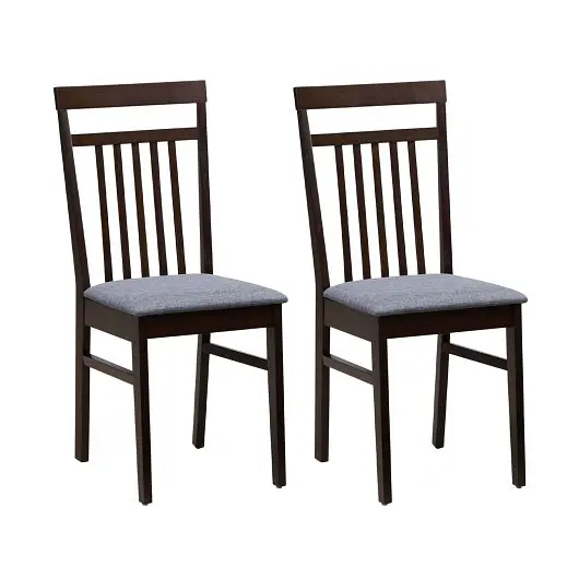 Costway Deluxe Upholstered Dining Chair Set 2, KC56357