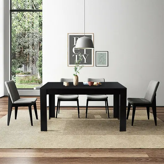 Costway Green 63 Inch Rectangular Modern Dining Kitchen Table 6 People, KC55456DK