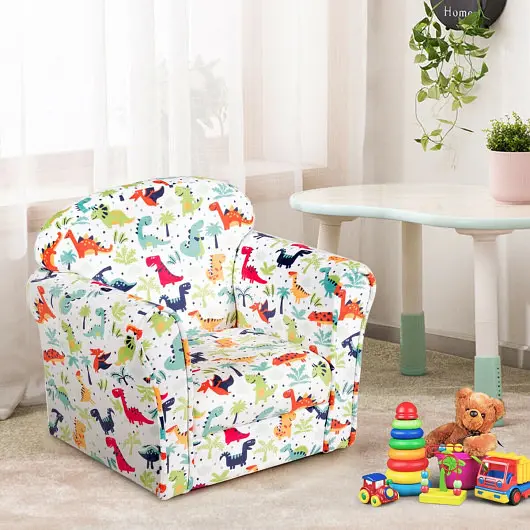 Costway Houtilizehold Toddler Furnishings Children Armrest Cute Lovely Single Sofa, HW61181